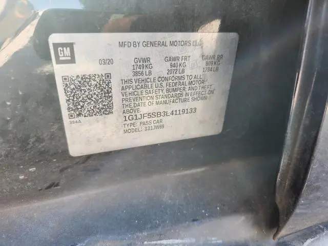 2020 CHEVROLET SONIC PREMIER  