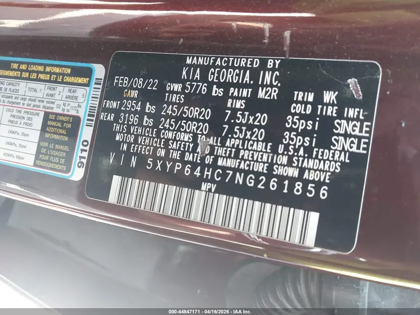 2022 KIA TELLURIDE S