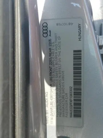 2015 AUDI A3 PREMIUM PLUS  
