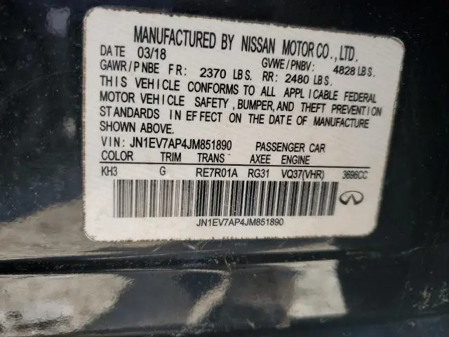 2018 INFINITI Q50 LUXE  