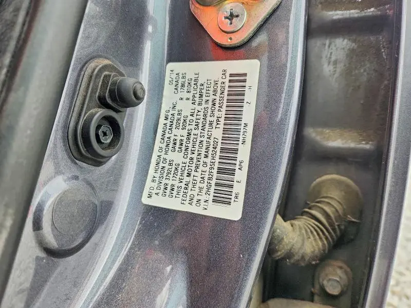 2014 HONDA CIVIC EXL  