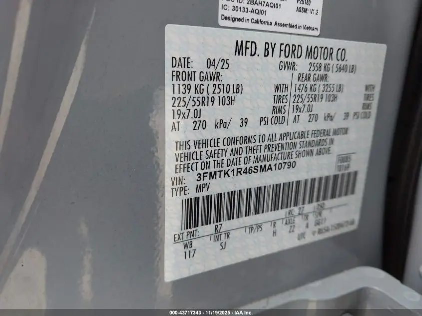 2025 FORD MUSTANG MACH-E SELECT