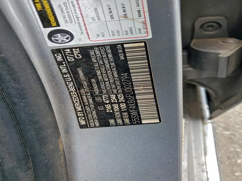 2015 MERCEDES-BENZ C 300 4MATIC  