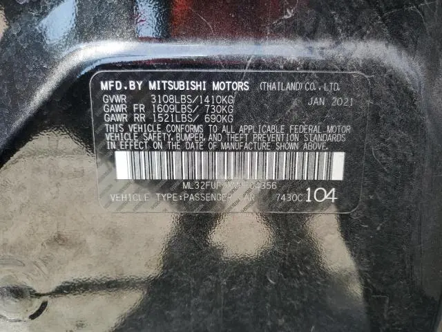 2021 MITSUBISHI MIRAGE G4 ES  