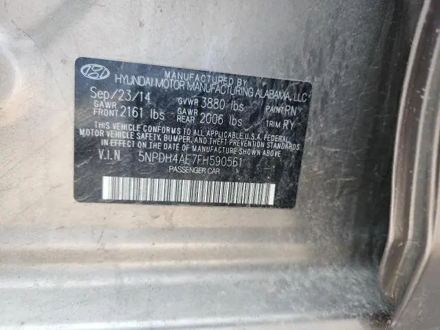 2015 HYUNDAI ELANTRA SE