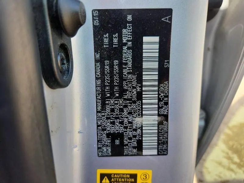 2015 LEXUS RX 350 BASE  