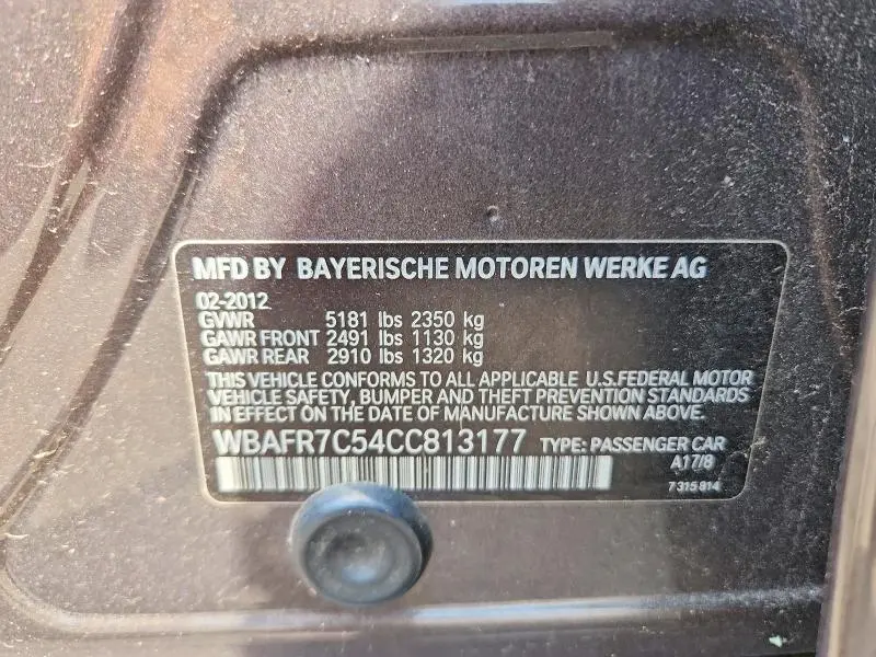 2012 BMW 535 I  