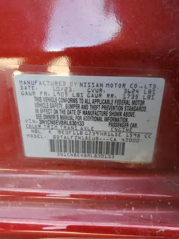 2024 NISSAN VERSA SV  