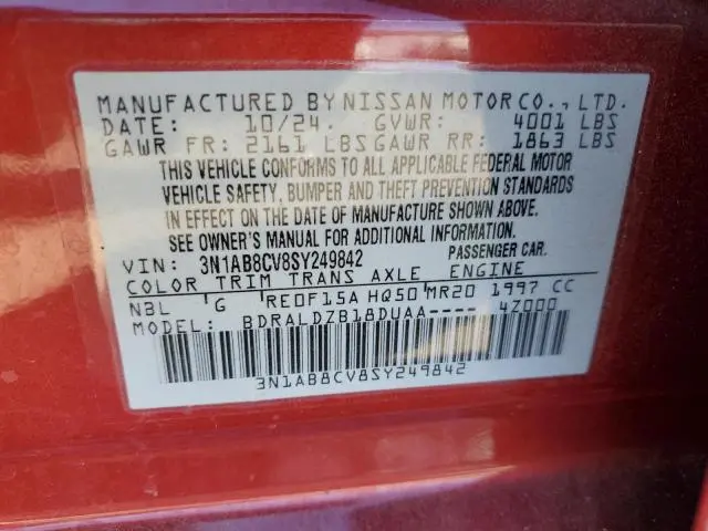 2025 NISSAN SENTRA SV  