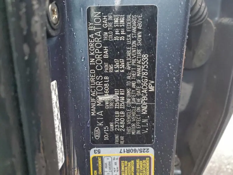 2016 KIA SPORTAGE LX  