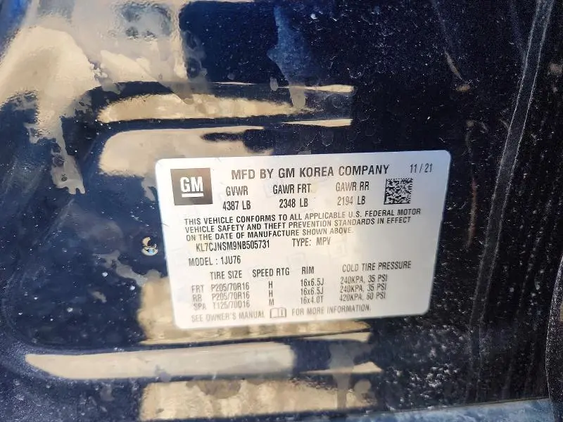 2022 CHEVROLET TRAX LS  