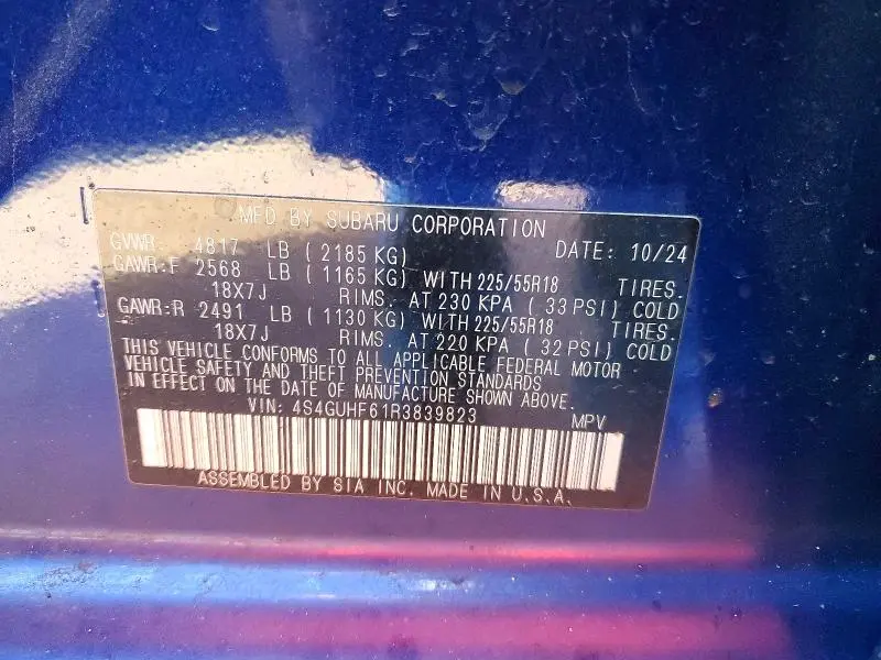 2024 SUBARU CROSSTREK SPORT  