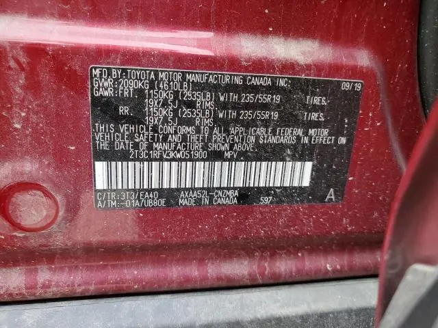 2019 TOYOTA RAV4 XLE PREMIUM  