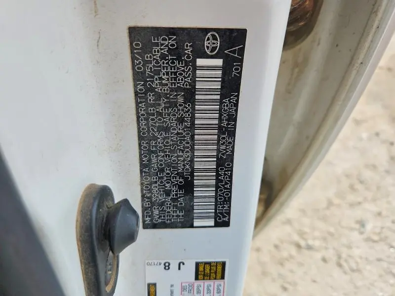 2010 TOYOTA PRIUS IV  
