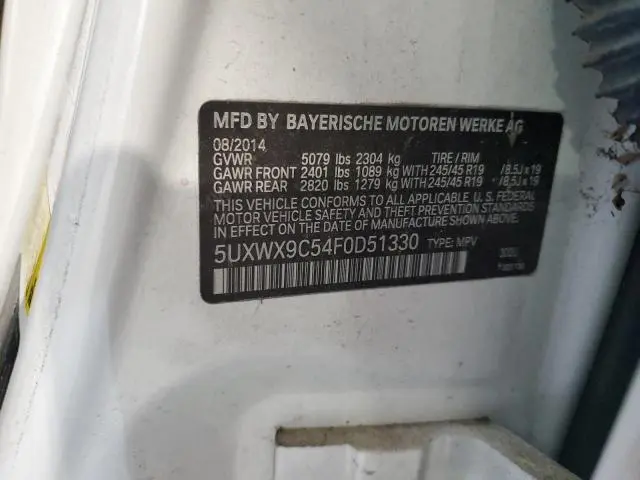 2015 BMW X3 XDRIVE28I  