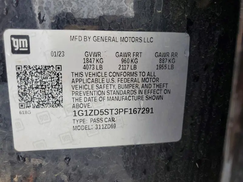 2023 CHEVROLET MALIBU LT  
