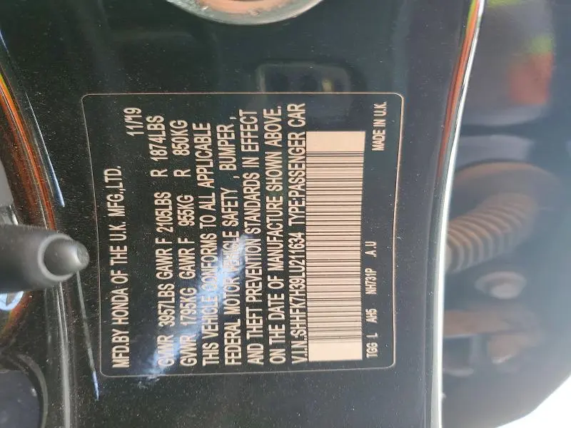 2020 HONDA CIVIC LX  