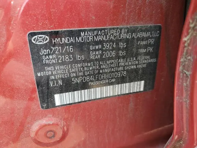 2017 HYUNDAI ELANTRA SE  