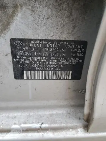 2013 HYUNDAI ELANTRA GLS