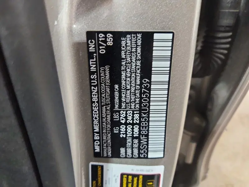 2019 MERCEDES-BENZ C 300 4MATIC  