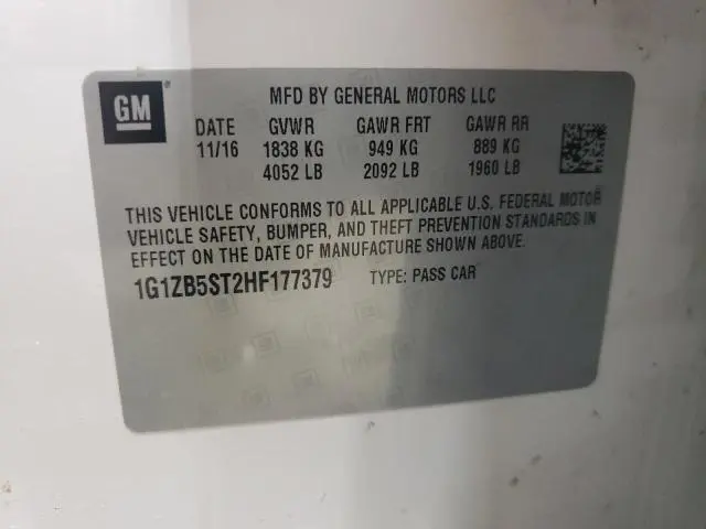2017 CHEVROLET MALIBU LS  