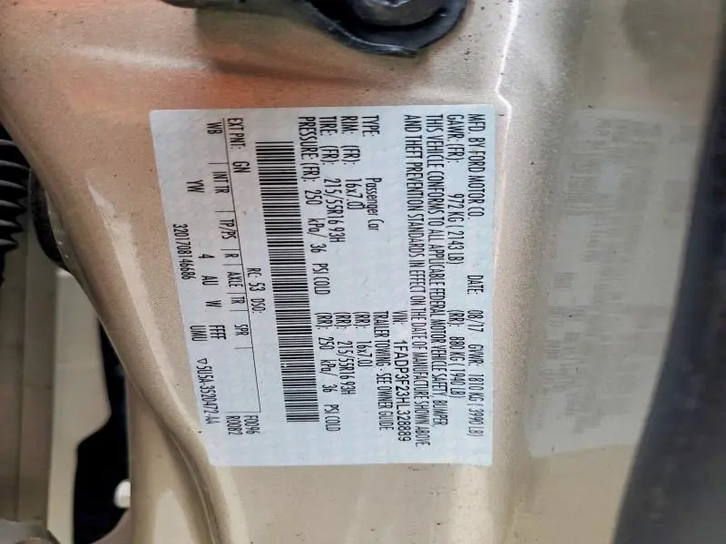 2017 FORD FOCUS SE  