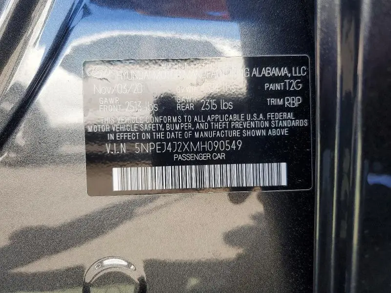 2021 HYUNDAI SONATA SEL PLUS  