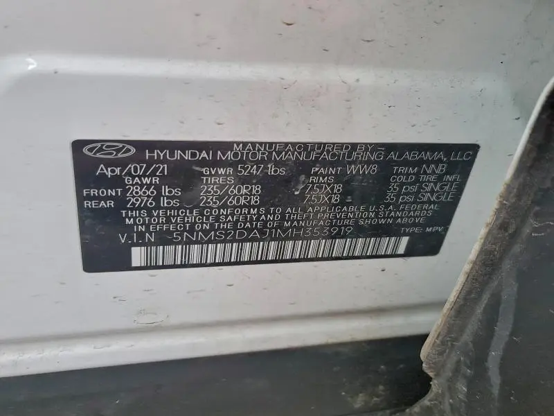 2021 HYUNDAI SANTA FE SEL  