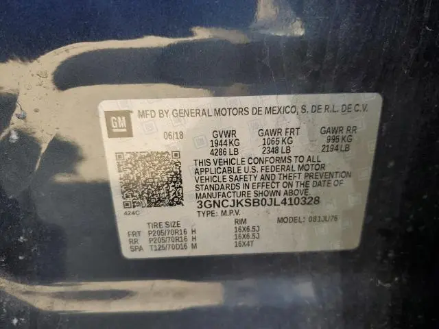 2018 CHEVROLET TRAX LS