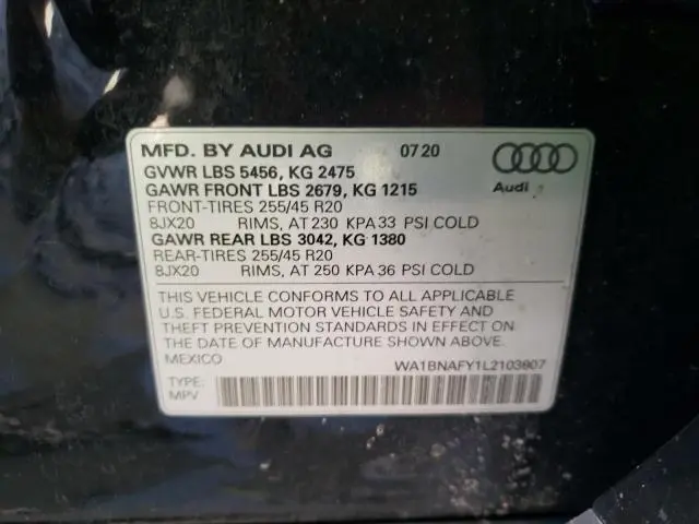 2020 AUDI Q5 PREMIUM PLUS  