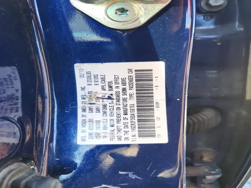 2013 HONDA ACCORD LX  