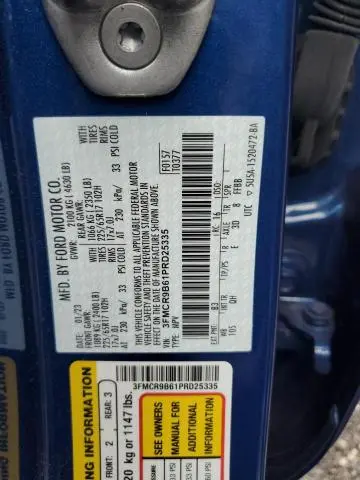 2023 FORD BRONCO SPORT BIG BEND  