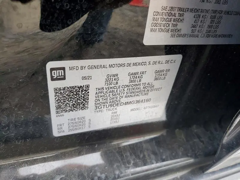 2021 GMC SIERRA K1500 SLT  