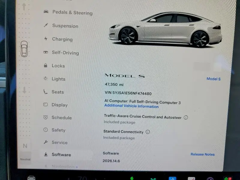 2022 TESLA MODEL S   