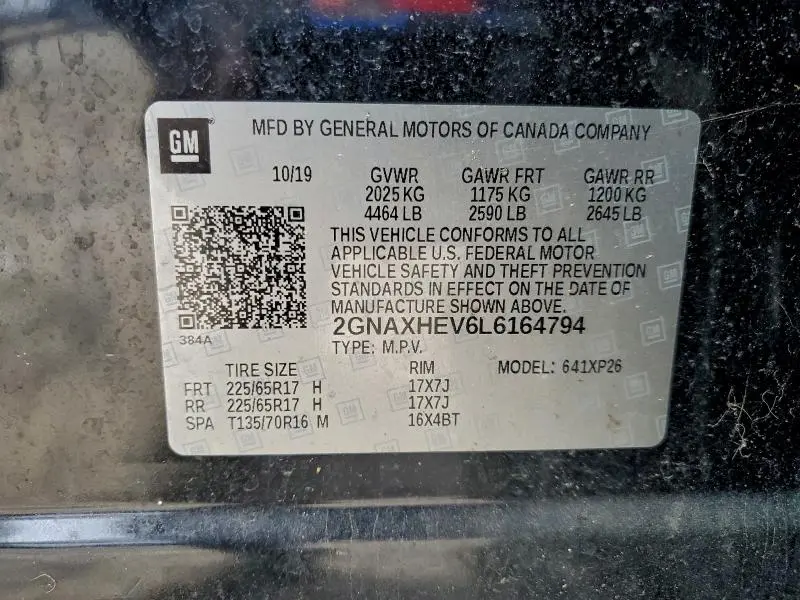 2020 CHEVROLET EQUINOX LS  