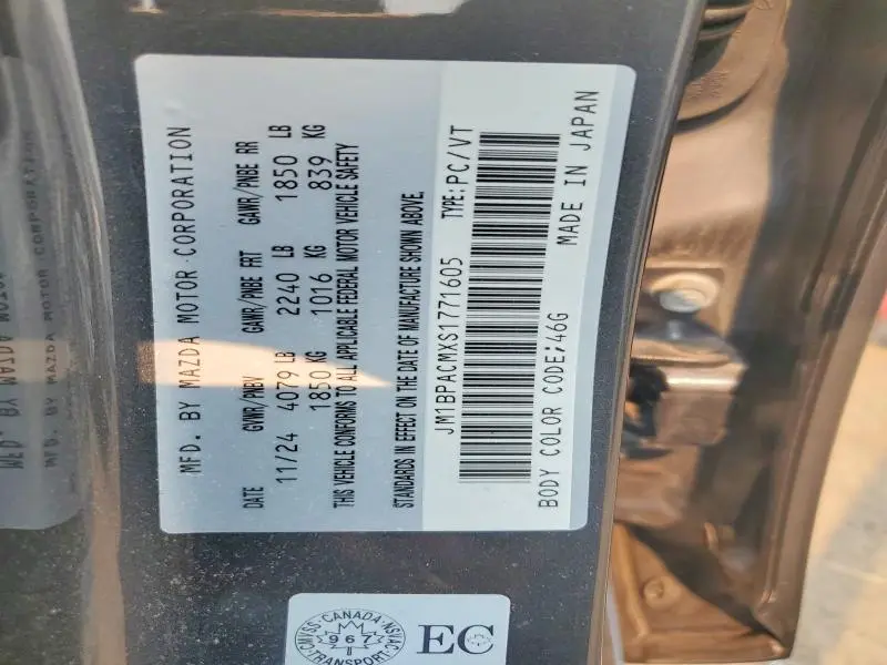 2025 MAZDA 3 PREFERRED  