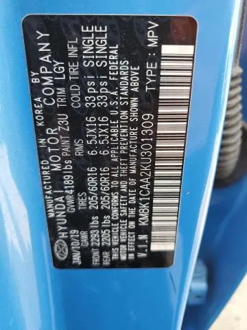 2019 HYUNDAI KONA SE  