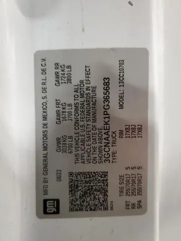 2023 CHEVROLET SILVERADO C1500  