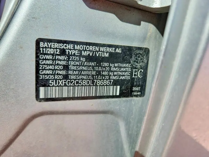 2013 BMW X6 XDRIVE35I  