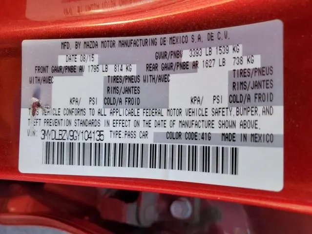 2016 TOYOTA SCION IA   