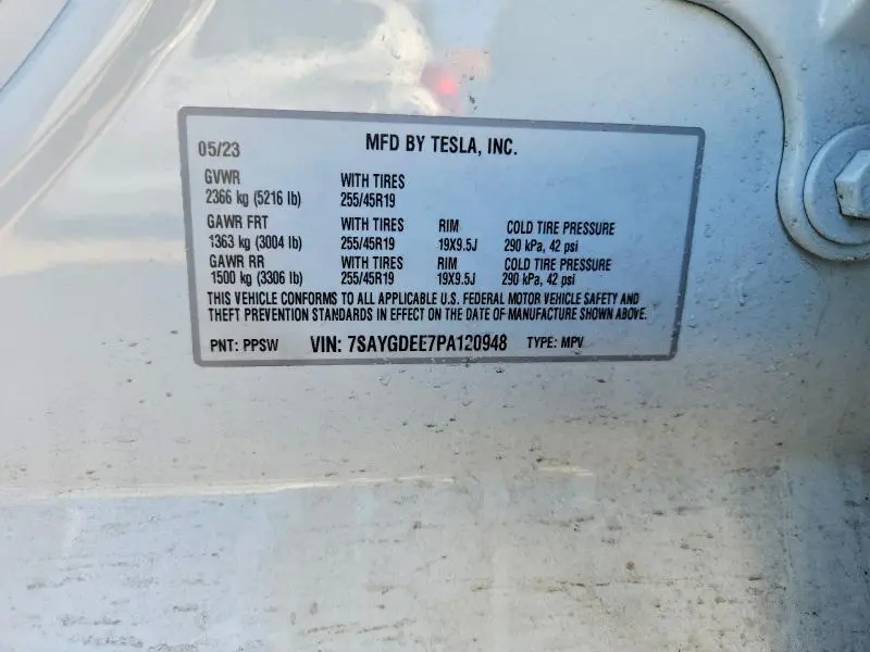 2023 TESLA MODEL Y   