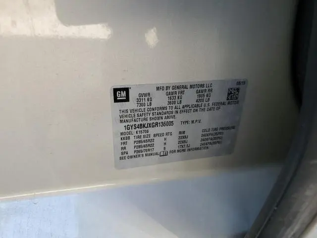 2016 CADILLAC ESCALADE LUXURY  