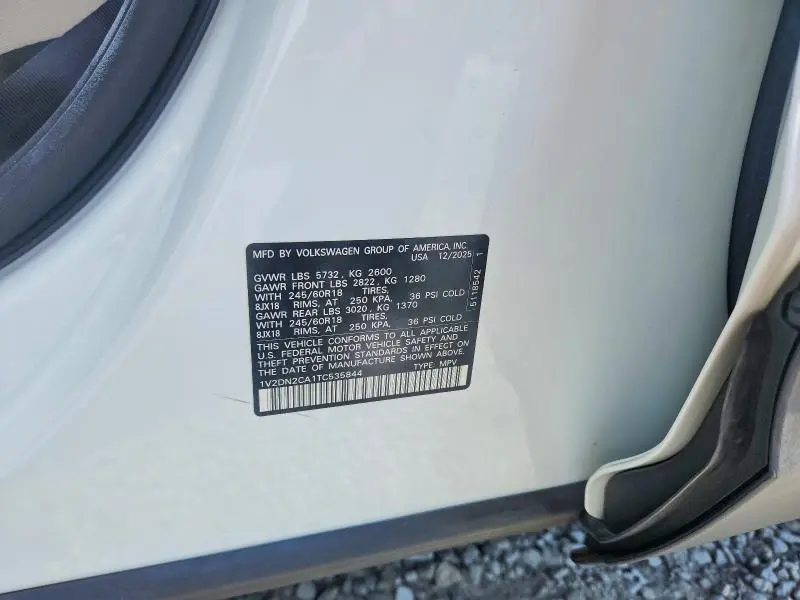 2026 VOLKSWAGEN ATLAS SE  