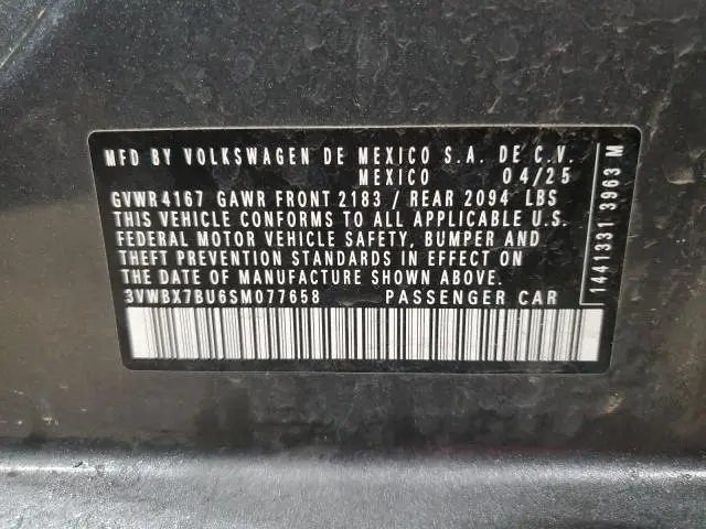 2025 VOLKSWAGEN JETTA SPORT  