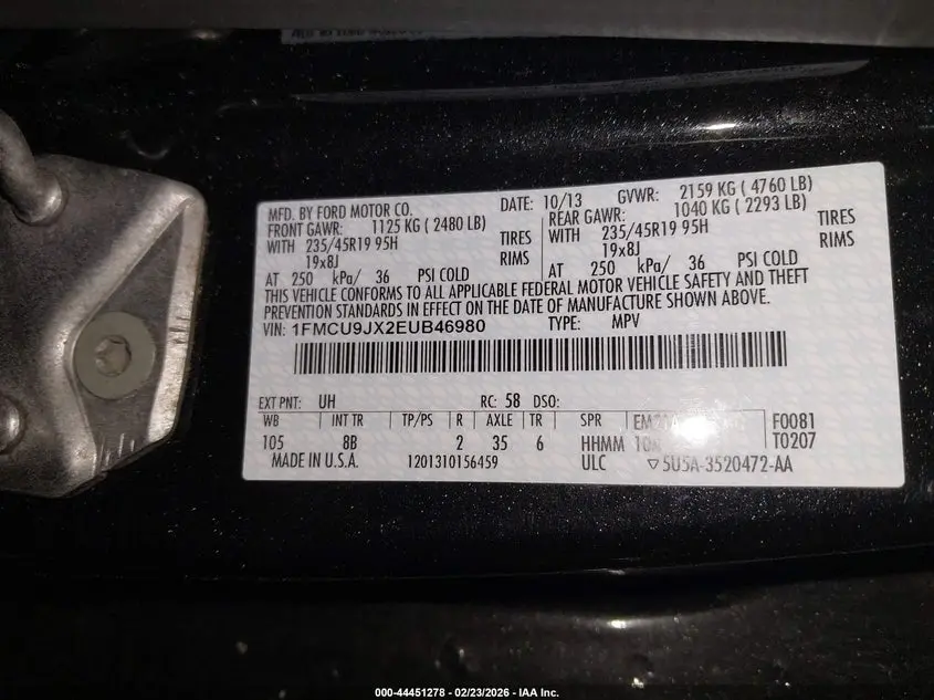 2014 FORD ESCAPE TITANIUM