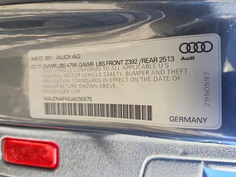 2018 AUDI A4 PREMIUM  