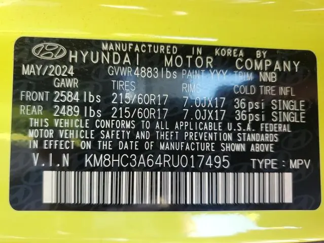 2024 HYUNDAI KONA SEL  