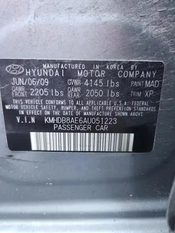 2010 HYUNDAI ELANTRA TOURING GLS  