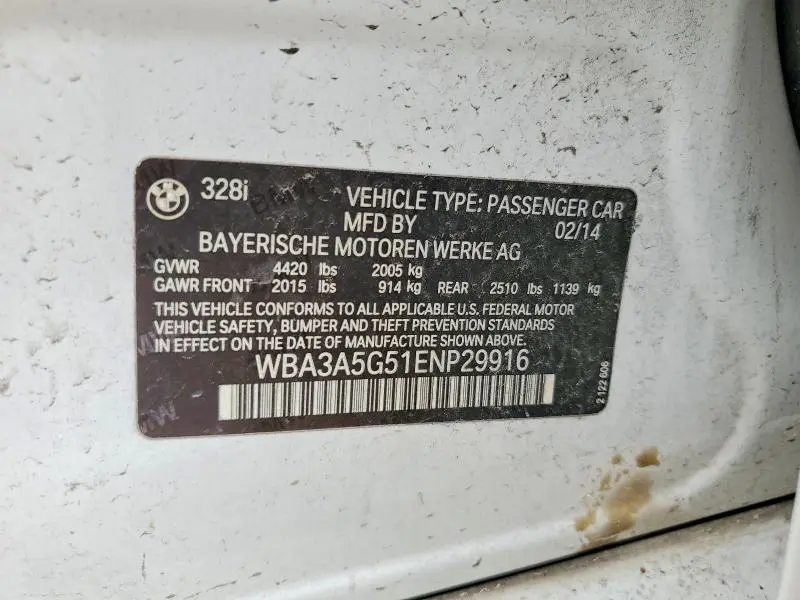 2014 BMW 328 I  