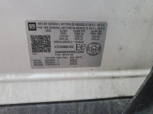 2022 CHEVROLET BLAZER RS  